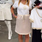 Vestidos leves de verão para mulher com mangas curtas