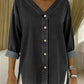 Cardigan feminino casual em algodão denim