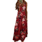 Vestido comprido para menina com estampado floral e alças