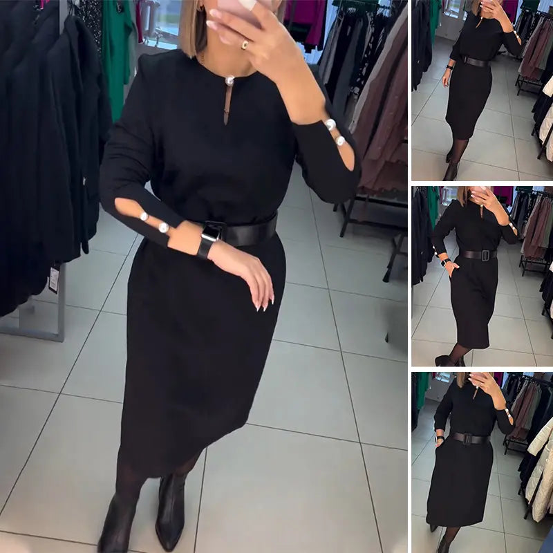 Vestido elegante preto