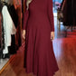 Vestido camisola de malha para mulher com corte justo