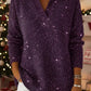 Camisola de Natal para mulher com gola brilhante