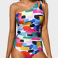 🔥 S-5XL 🍀 Fato de banho feminino ombro a ombro 🏖️👙