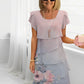 Vestido de chiffon multicamadas