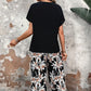 🌹Conjunto casual de senhora de duas peças com estampado