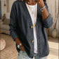 Cardigan feminino casual em jeans