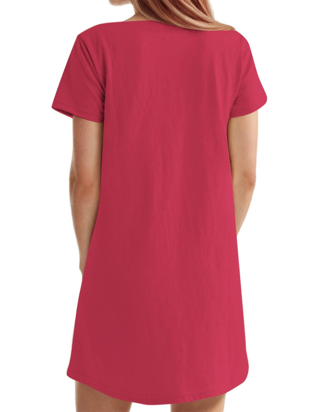 🔥🔥🔥🔥Vestido de senhora de cor sólida com decote quadrado e bolso