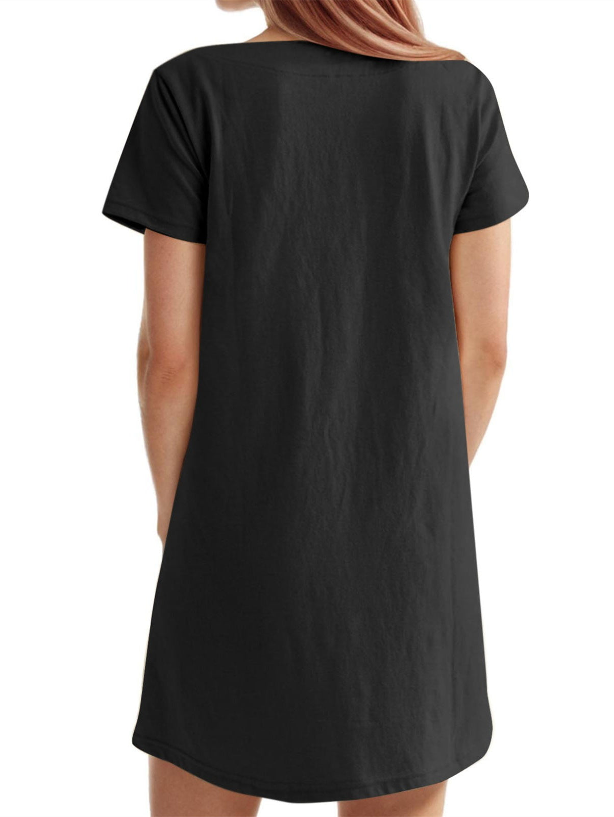 🔥🔥🔥🔥Vestido de senhora de cor sólida com decote quadrado e bolso