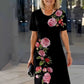 Vestidos midi com estampado floral plus size