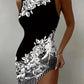 Vestido colete estampado 2025