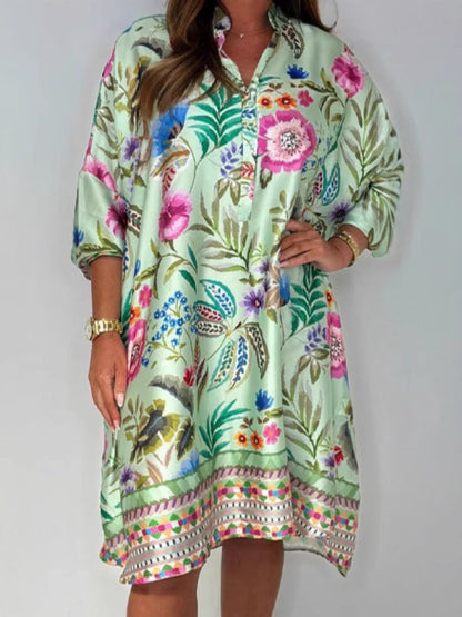 Vestido midi de cetim para mulher