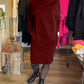 Vestido casual com capuz e bolsos