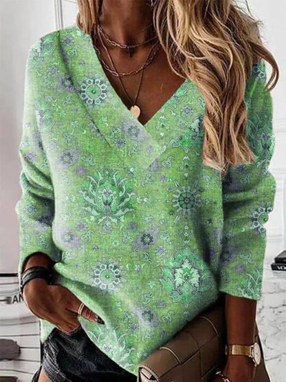 Sweatshirt de mulher com estampado plus size outono/inverno