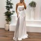 Vestido em malha com corte lateral