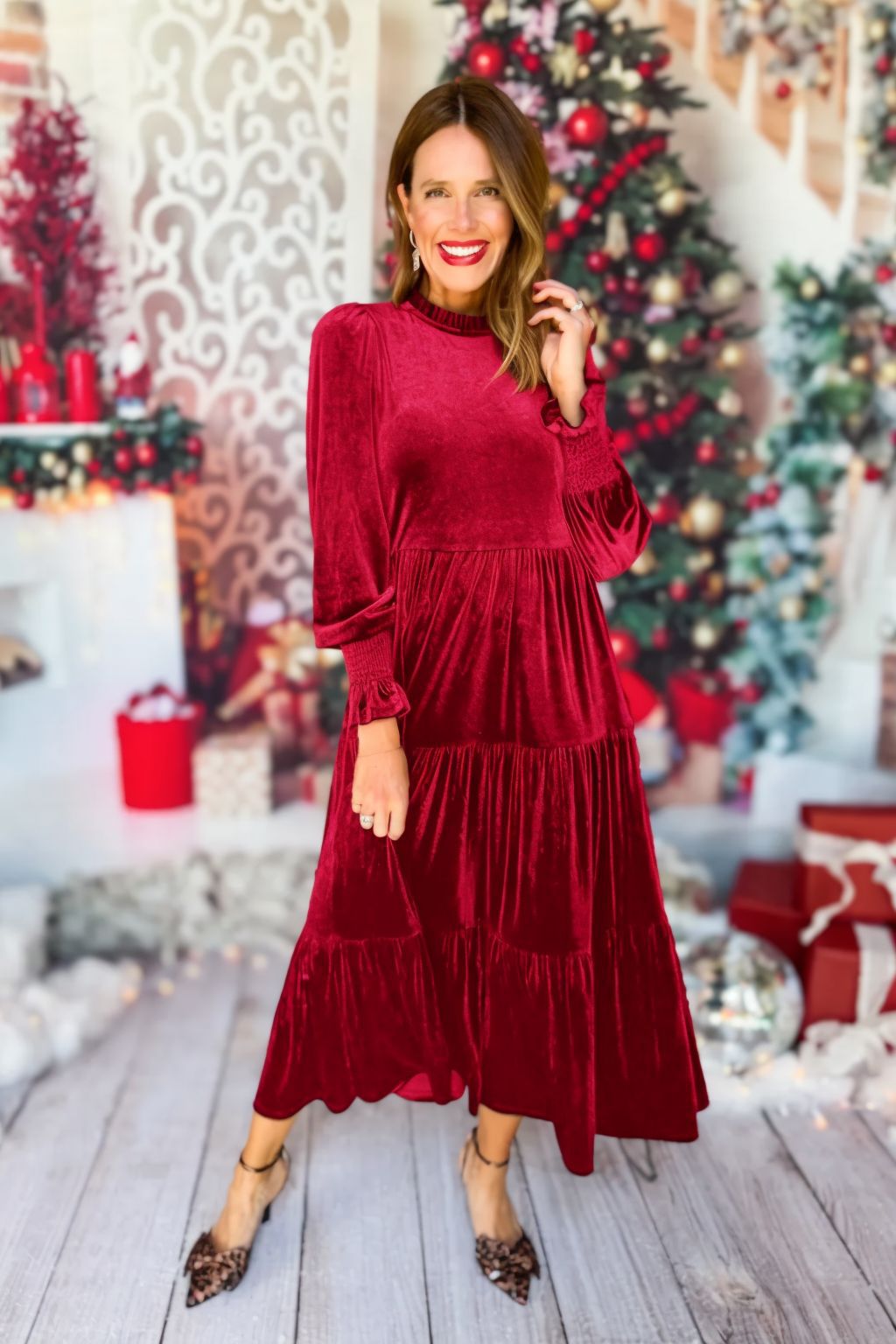Vestido térmico em veludo