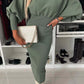 Vestido justo monocromático para mulher outono e inverno 2024