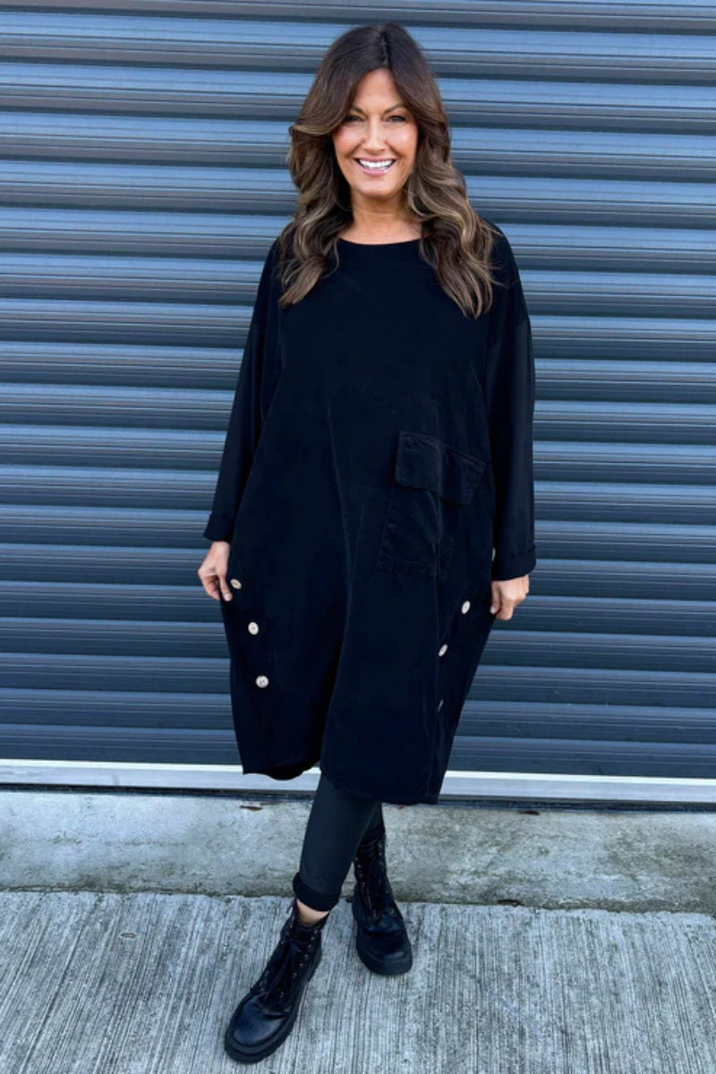 Vestido solto casual da moda 2024