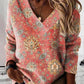 Sweatshirt de mulher com estampado plus size outono/inverno
