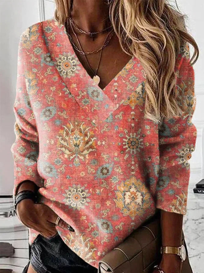 Sweatshirt de mulher com estampado plus size outono/inverno