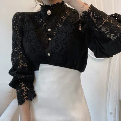 Camisa de renda vintage