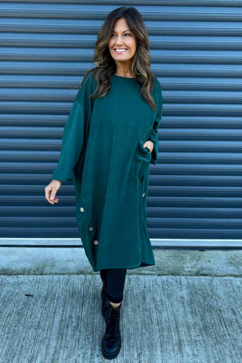 Vestido solto casual da moda 2024