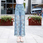 Novos jeans patchwork all-match 2025
