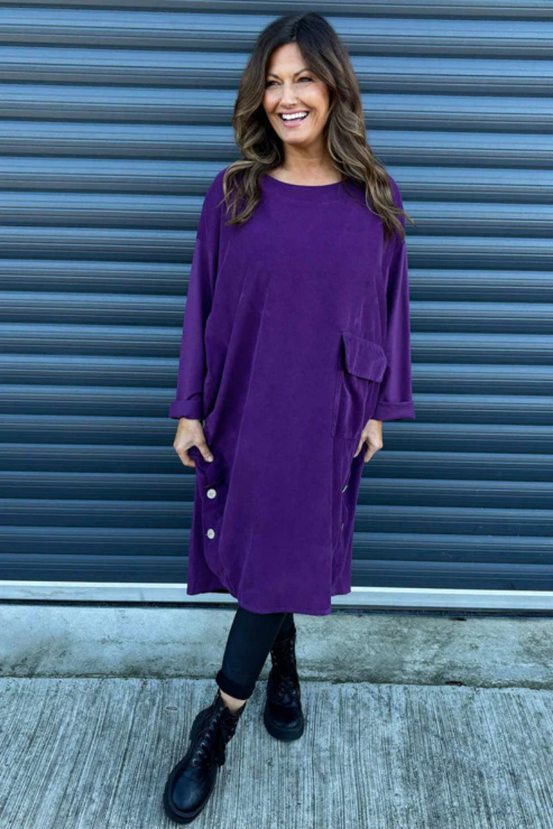 Vestido solto casual da moda 2024