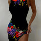 Vestido colete estampado 2025