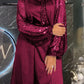 Vestido de menina com lantejoulas patchwork