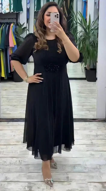 👗[S-5XL] Novo vestido da moda, design clássico, elegante e simples