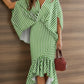 Conjunto de linho minimalista casual e aconchegante de duas peças
