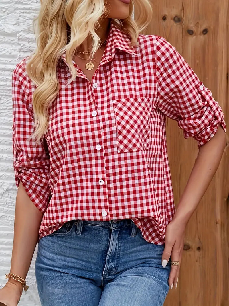 Camisa xadrez mulher 2025