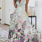 Vestido elegante sem mangas para mulher