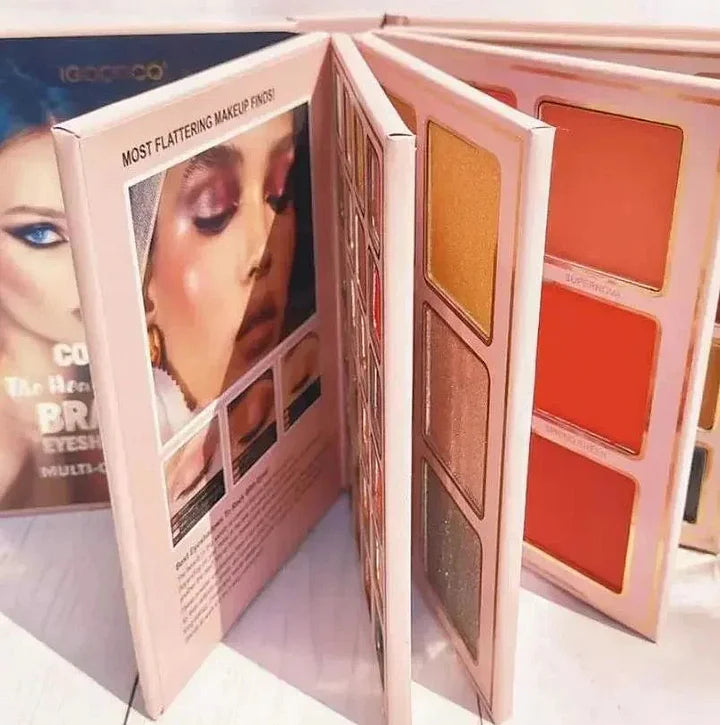 Livro de Maquilhagem 5 em 1, Paleta de Sombras