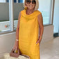 Vestido de linho para festa