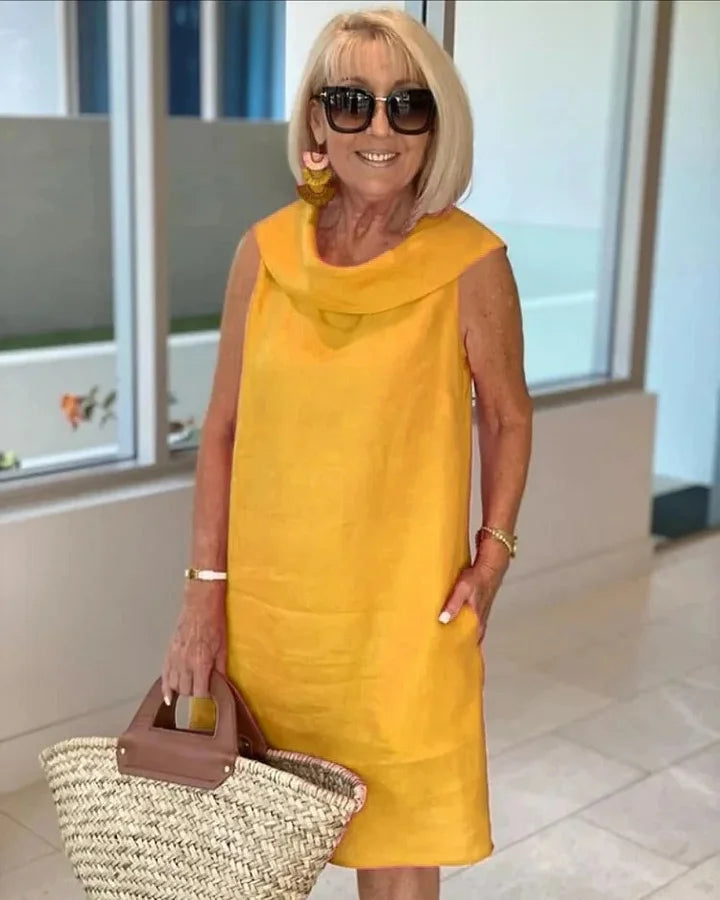 Vestido de linho para festa