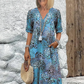 Vestido elegante com estampado de leopardo