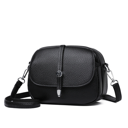 Bolsa tiracolo leve de cor sólida para mulher