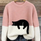 🔥 Sweatshirt de mulher com estampa de gato