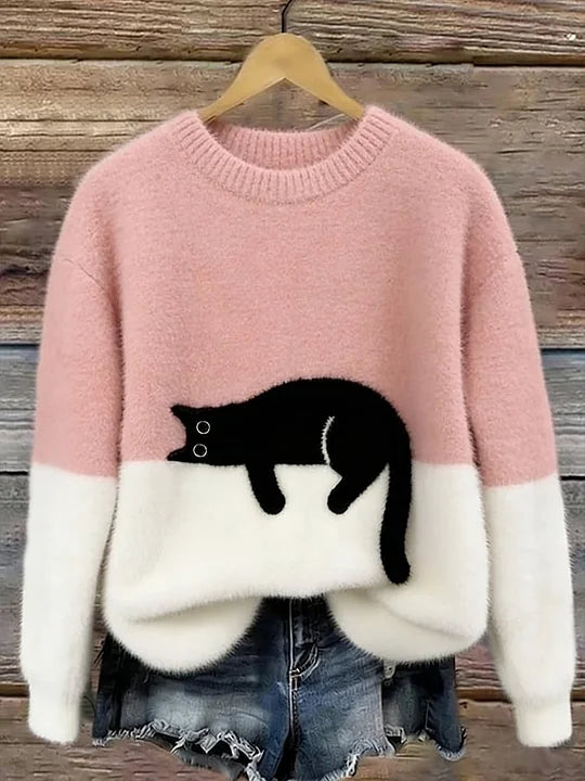 🔥 Sweatshirt de mulher com estampa de gato