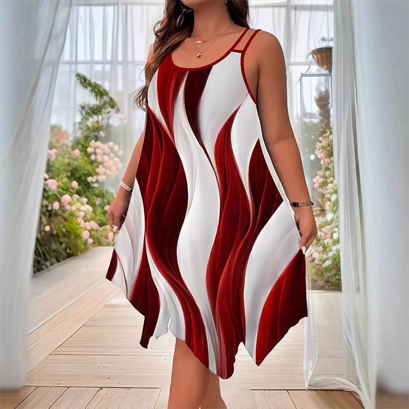 💖Vestido feminino sem mangas e com alças da moda