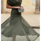 Vestido elegante de chiffon para mulher