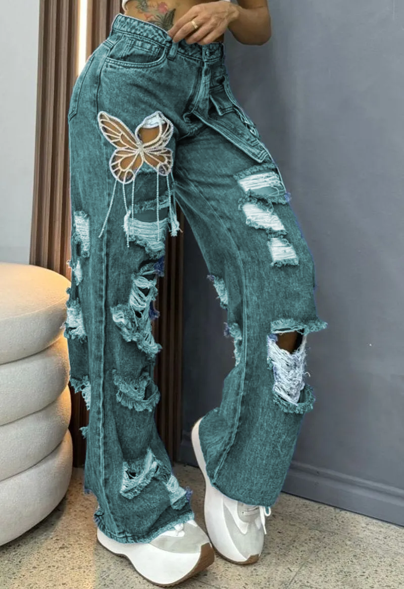🦋Jeans femininos da moda