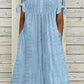 Vestido elegante com decote em V para mulher
