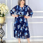 🔥😍 Vestido de chiffon estampado de alta qualidade S-5XL