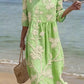 Vestido Midi Fluido com Bordado Floral – Coleção Vintage Elegante