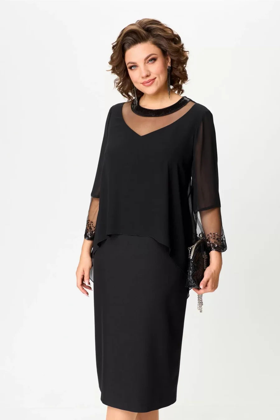 💖💖【S-5XL】🍁🍂Vestido elegante de outono-inverno num novo estilo