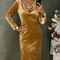 Vestido feminino simples com brilho