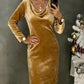 Vestido feminino simples e brilhante