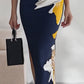 Vestido estampado sem mangas